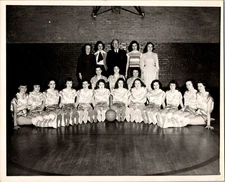1950 Pulaski Girls Basketball Team Group Photograph High School