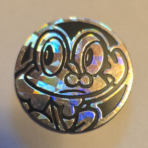 Pokémon TCG Squirtle Holofoil Flip Coin 1.2in Plastic Black 2020