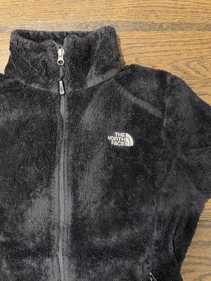 The North Face Teddy Sherpa Thick Fluffy Full Zip Black Fleece Womens Small