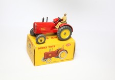 Dinky 300 Massey Harris Tractor In Original Box - Good Vintage Original Lot 2