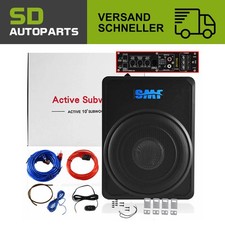 10'' Auto Untersitz Aktiv Subwoofer Bassbox mit Kabelset KFZ Lautsprecher Audio