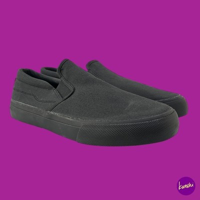 Levi's Herren Decon Slip-On Canvas Sneaker, Schwarz, UK 8 | EU 42 | US 9