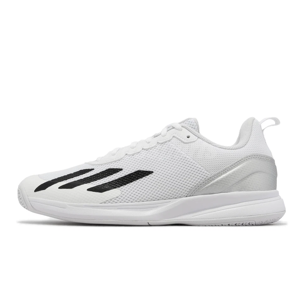 adidas Courtflash Speed Cloud White Black Men Tennis Hard Court Shoes IG9538 - Photo 2/4