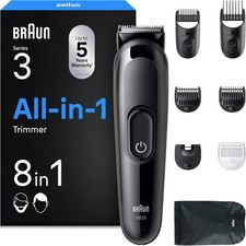 Braun All-in-One Series 3, 8-in-1 Multigroom,...