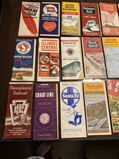 Vintage Lot Of 33 Railroad Train Schedules