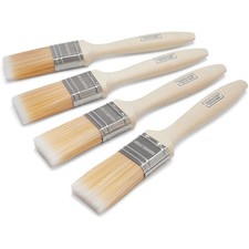 Hamilton 4 Pack Paint Brushes 1.5" Fine Tip Flat Brush Emulsion Gloss Varnish