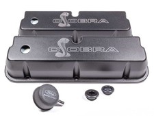 Ford Performance Sbf Valve Covers Wcobra Logo Black M-6582-le302sbk