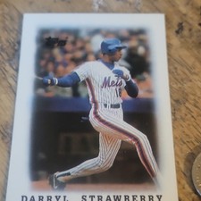 Topps 1988 League Leaders Minis Darryl Strawberry #63 New York Mets Baseball