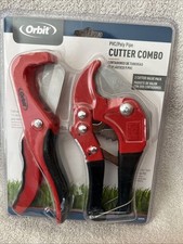 PVC/POLY PIPE CUTTER COMBO 2-pk - cuts up to 1.25" di. poly & 1" di. PVC NEW!