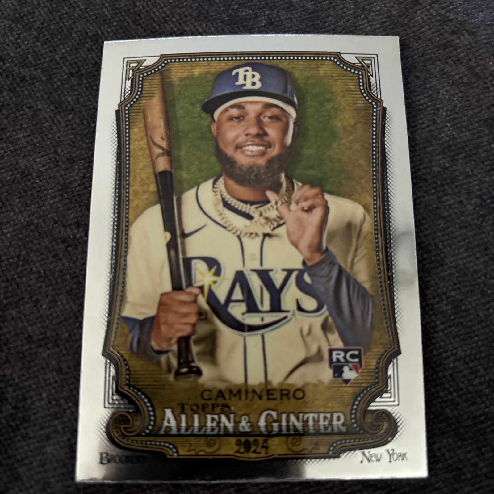 Junior Caminero 2024 Topps Allen & Ginter #92 Refractor Chrome Rookie RC