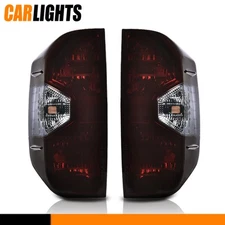  Red Clear Tail Light Brake Lamps Left & Right Fit For 2014-2021 Toyota Tundra
