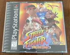 Street Fighter Collection Sony PlayStation, PS1 Black Label CIB with manual