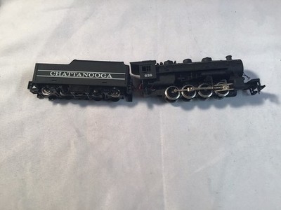 Tyco HO Scale 2-8-0 Dampflokomotiven #638 - schwarz - braucht Arbeit aber funktioniert
