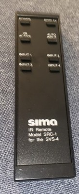 OEM Original Sima IR Remote Control Model SRC-1 -  For Audio/Video Switch SVS-4