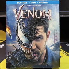 Venom Blu-ray DVD 2018 With Slipcase Free Shipping No Digital Copy