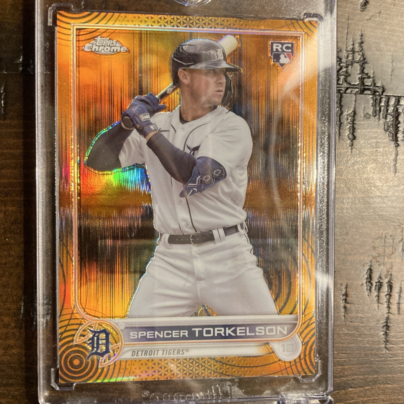 2022 Topps Chrome Sonic Pulse Spencer Torkelson Orange/Black  /25 Tigers