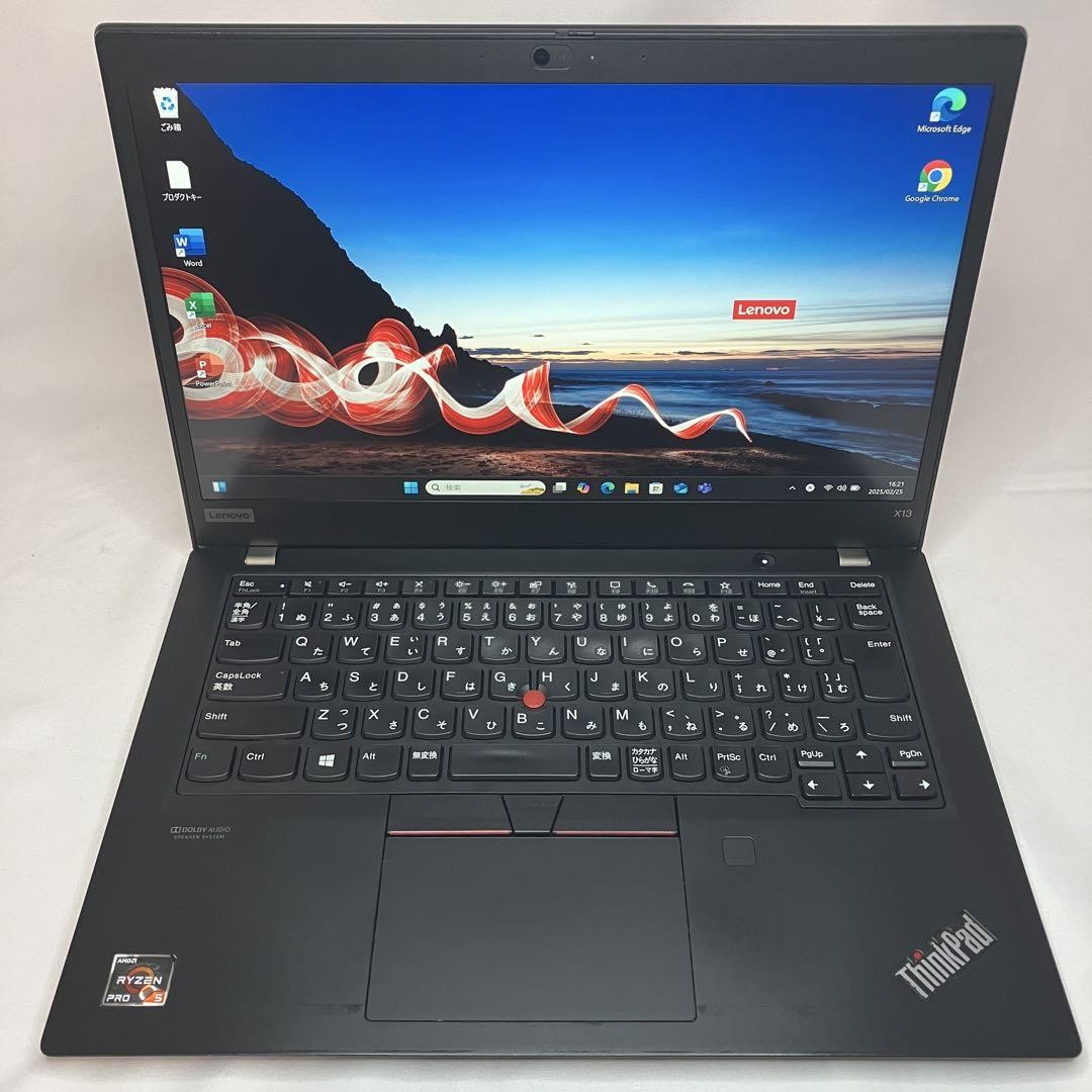 美品 X13 Gen1 Ryzen5 16GB SSD 256GB office Lenovo ThinkPad X13 Gen1 Ryzen5 16GB SSD 256GB Windows 11