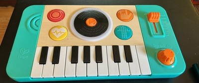 Hape Mighty Mini Band Wooden Musical Toy Piano Keyboard Tested & VIDEO