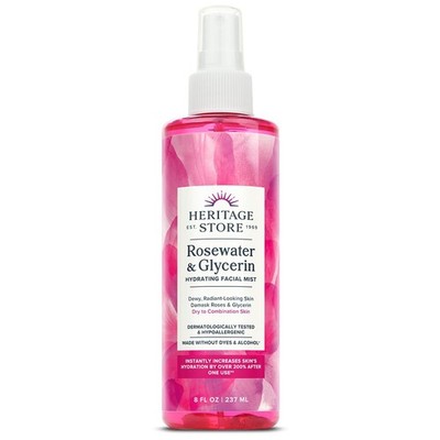 Heritage Store Rosenwasser mit Glycerin | 237 ml (1er Pack), Nicht zutreffend 