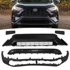 For 2019-2021 Toyota RAV4 Front Bumper Lower Grille+Valance Panel