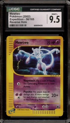 Pokemon Mewtwo Expedition Reverse Holo Rare #56 CGC 9.5