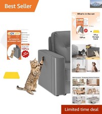 Strong Adhesive Cat Scratch Protector   Clear 10 Sheets for Indoor Furniture