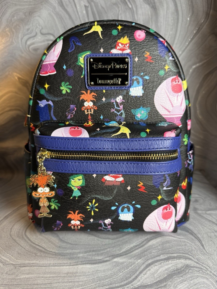 NWT Disney Parks x Loungefly 2025 Pixar Inside Out 2 Mini Backpack Everything is Fine with Loungefly Mini Backpack Featuring  main image 4