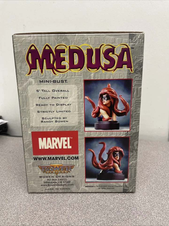 NEW Marvel Bowen Designs/Marvel Universe "Medusa" mini-bust - Image 2 of 4
