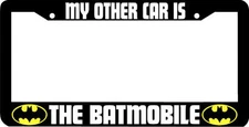 My other car is the BATMOBILE License Plate Frame 