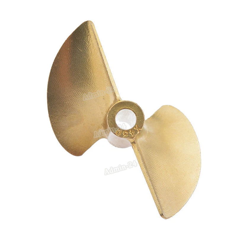 Rc Boat Prop 2 Blades Iridium Copper Propeller D50mm For 4.76mm 3/16" Boat Shaft - Image 3 of 4
