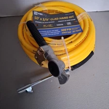 Wynnsky 50' X 3/8" Glad Hand Kit 300PSI Max Working Pressure