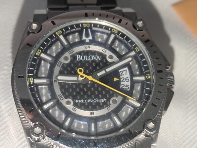 Large Bulova Precisionist 300M Quartz Mens Wristwatch C877699