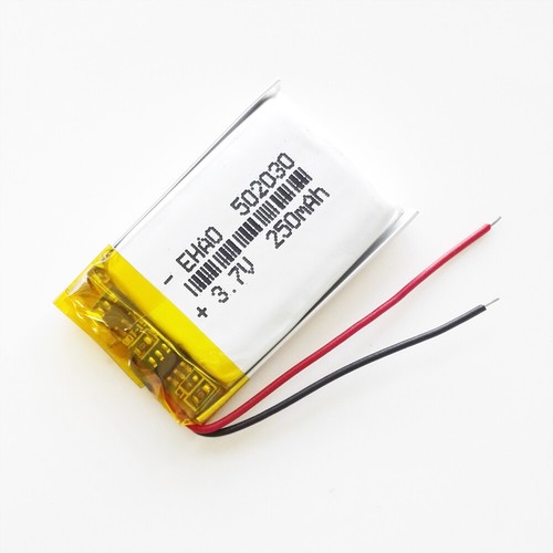 3,7 V 250mAh Li polymère batterie lipo rechargeable 502030 pour montre intelligente GPS Mp3 - Photo 1 sur 4