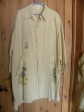 BLUE FISH HEMP BUTTERCUP  BUTTON UP  DUSTER  DRESS  TEA TIME  2X MIDI LENGTH