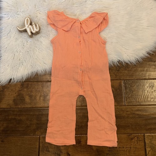 Mono sin mangas con volantes naranja talla 3T de cosecha propia en La Baby Girls - Imagen 3 de 8