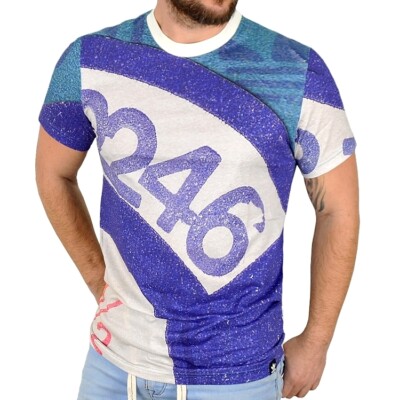 Adidas Originals Archive Catalog Tee Herren T-Shirt Logo Trefoil weiß blau S M