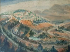 HEINZ WEISSENDERG (1908-), Aquarelle on Paper, Landscape, Signed, 1965, German