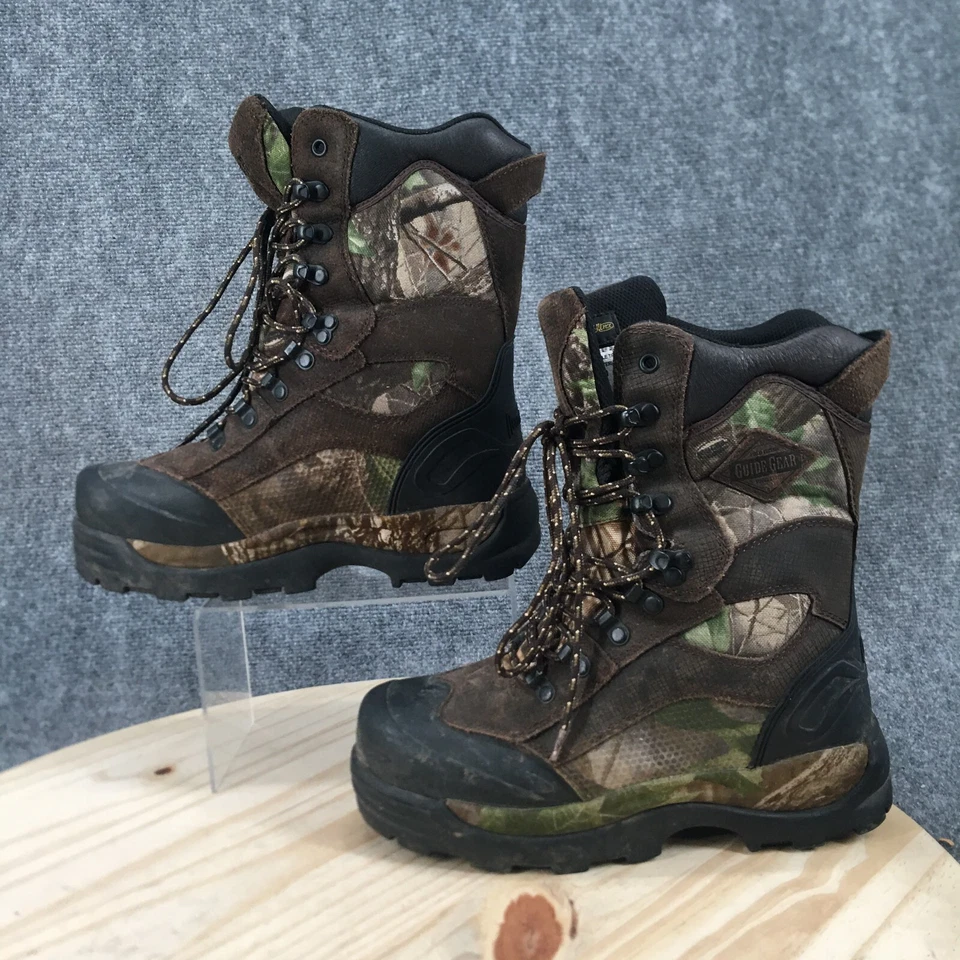 Guide Gear Boots Mens 7 M Thinsulate Camo Hunting Brown Leather Lace Up Comfort - Image 2 of 4