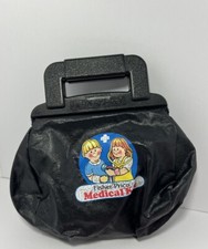 1987 Vintage Fisher Price Medical Kit Doctor Dr Nurse Bag Play Set