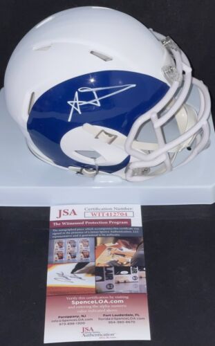 Aaron Donald Signed Autographed Los Angeles Rams AMP Mini Helmet 3x DPY JSA - Picture 1 of 1