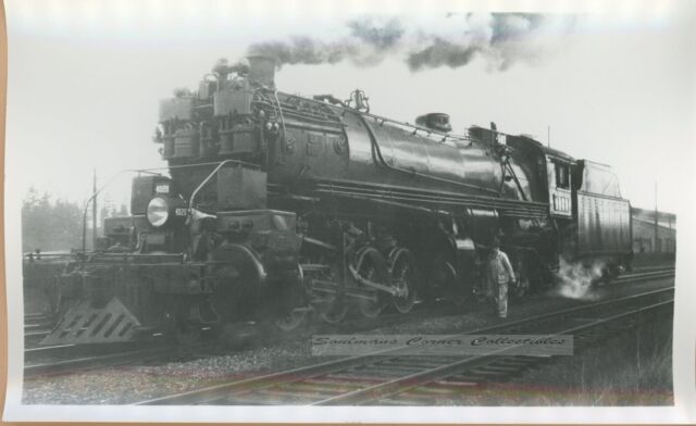 Excellent Vintage Nixon Photo Northern Pacific RR Engine #4020 Missoula MT 1929