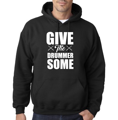GIVE THE DRUMMER SOME HOODED SWEATSHIRT HOODIE TRAVIS BARKER BLINK 182 PEARL