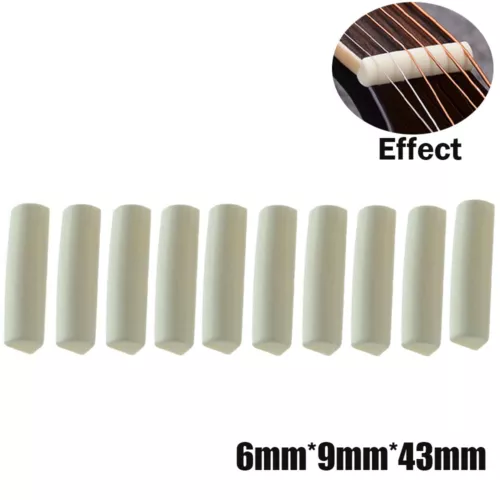 Guitar Bone Saddle Bone Bridge Pins Guitar Luthier Saddle for Gibson Fender USA