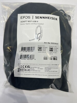 EPOS Adapt 165T USB II IMS Stereo & 3.5mm Microsoft Certified computer Headset