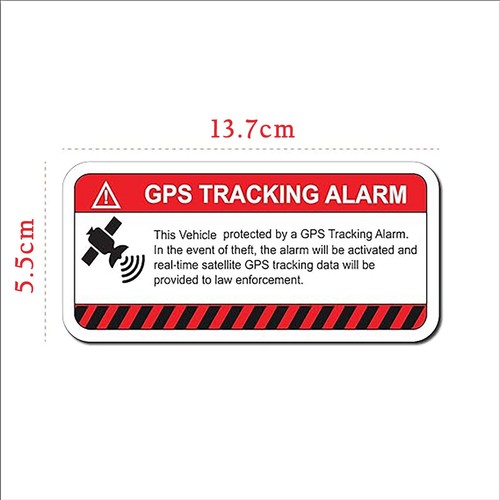 GPS Tracking Warning Sticker Car Decal Water Proof UV Resistant Self Adhesive AU - Picture 2 of 5