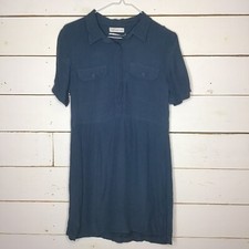 New Urban Outfitters Dress Tunic Casual Button Front Blue Women’s Small