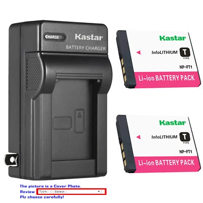 Kastar Battery Wall Charger for Sony NP-FT1 FT1 & Sony Cyber-shot DSC-T1 Camera