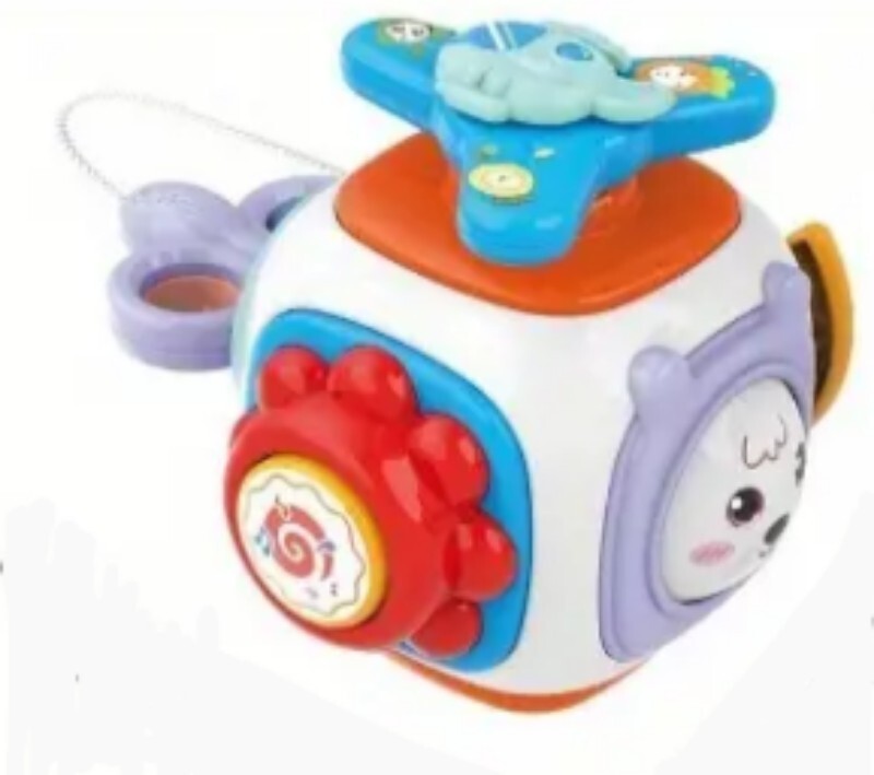 6 in 1 Busy Cube Air Plane Baby Toddler Toys Montessori Sensory Busy Travel Toy