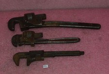 Lot of 3 Vintage USA Made Pipe Wrenches.