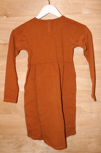 Phil & Phae Drop Shoulder Dress Burnt Orange 7/8 Years Children's Designer NWT - Picture 6 of 6